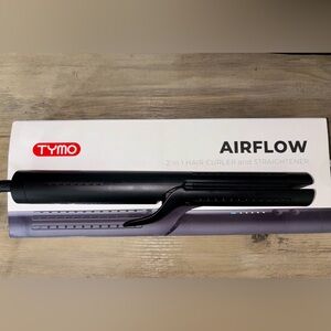 TYMO Airflow 2-in-1 Hair Curler and Straightener - Black